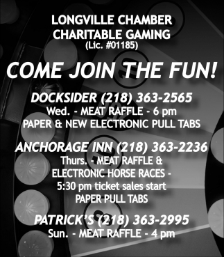 Come Join The Fun , Longville Chamber, Longville, MN